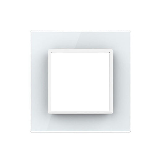Weiße Glasblende für 1 Modul (11-A)