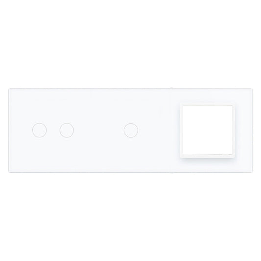 Livolo weiße Glasblende für mehrere Touch-Schalter und ein Modul