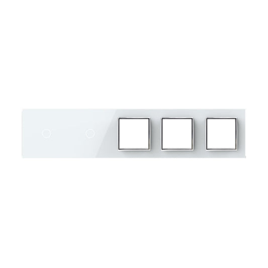 Livolo weiße Glasblende für Touch-Schalter + Module