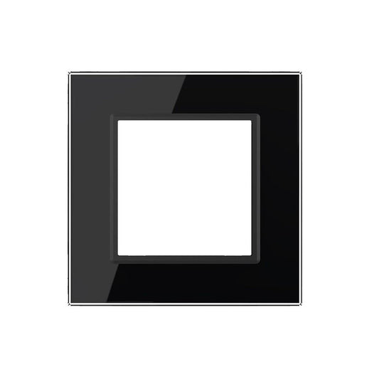 Schwarze Glasblende für ein Modul