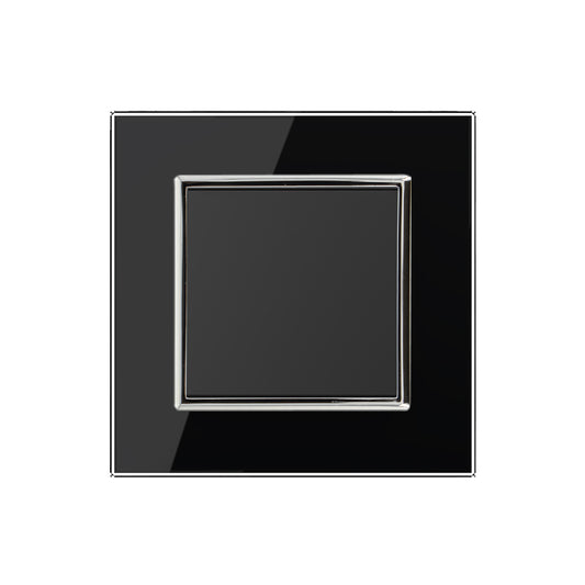 Livolo Türklingel mit Glasrahmen in schwarz
