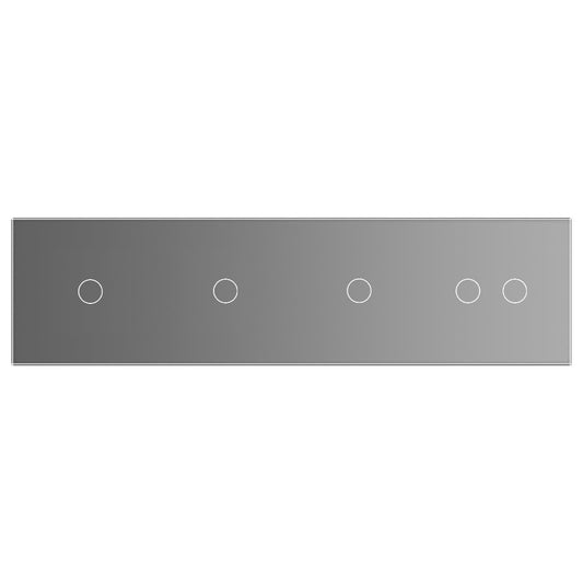 LIVOLO Glasblende für Design Touch Wandschalter in Grau Glas