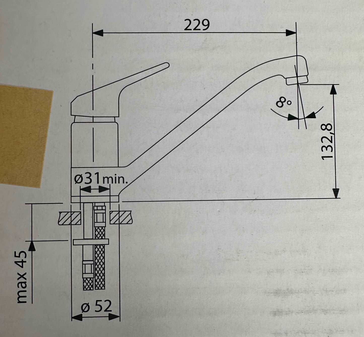 Sanitop-Wingenroth AquaSu Spültischarmatur „JETMIX“ Chrom Einhebelmischer