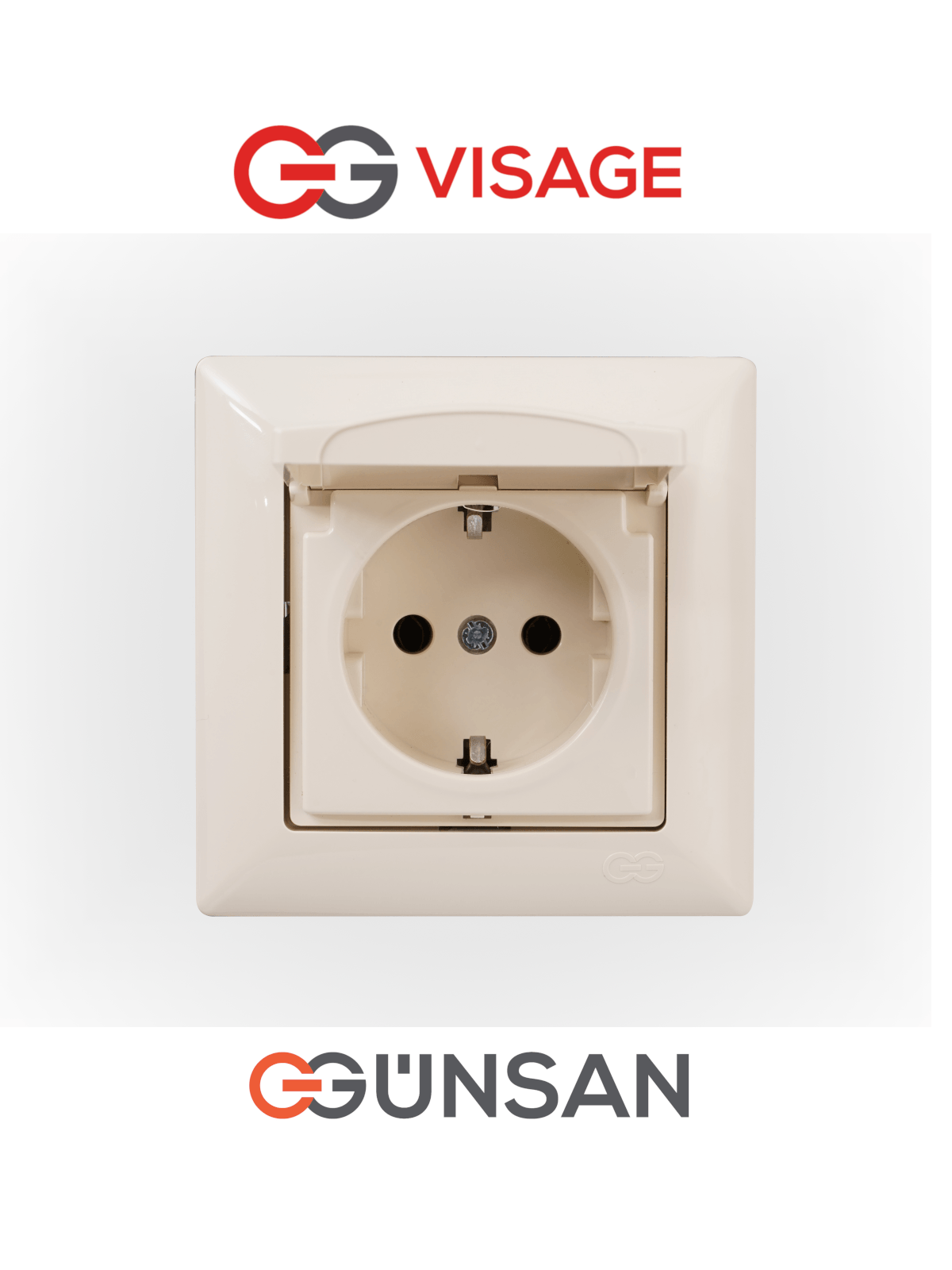 VISAGE Schuko Steckdose Dimmer Creme Jalousie Schalter Taster Rahmen Visage Unterputz - WEIM24