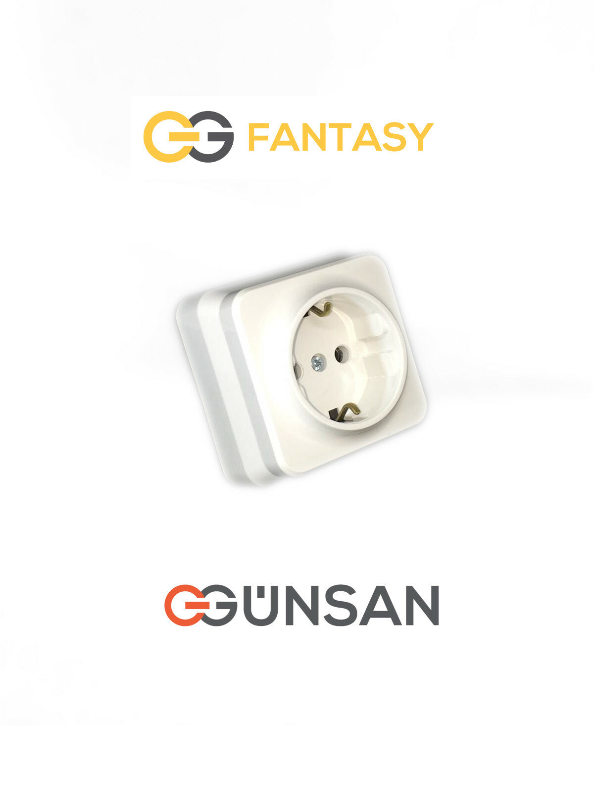 Gunsan Aufputz Steckdose Weiß 16A 250V NEU - Fantasy von Günsan - WEIM24