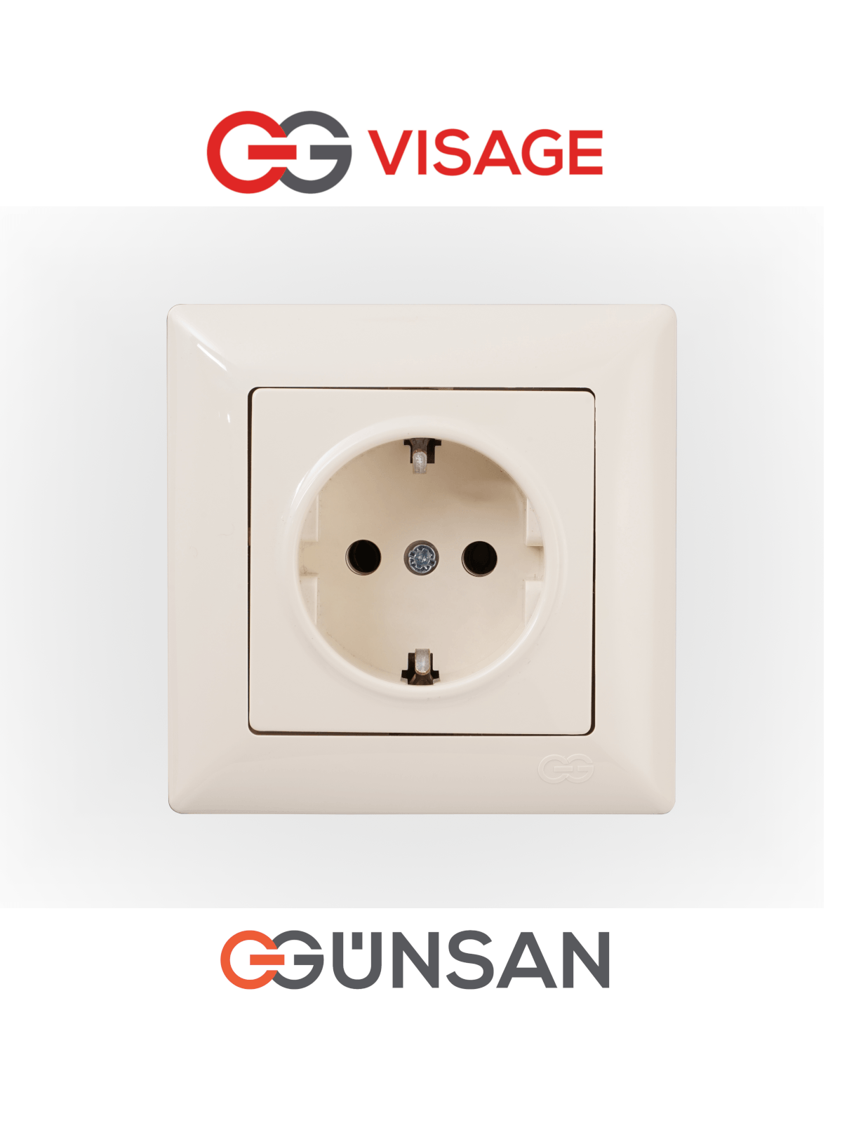 VISAGE Schuko Steckdose Dimmer Creme Jalousie Schalter Taster Rahmen Visage Unterputz - WEIM24
