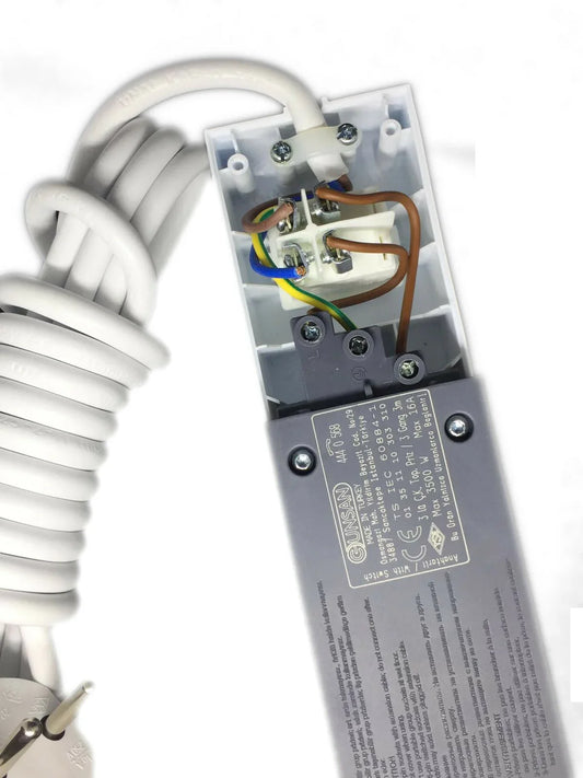 Steckdosenleiste mit USB Kindersicherung 3er Set 3M mit Schalter und Wandbefestigung - WEIM24