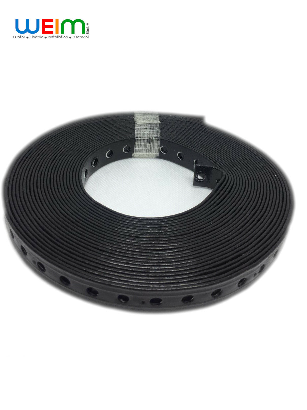 Lochband 19mm – 10 Meter Montageband aus Stahl PVC, ideal für Montagearbeiten - WEIM24
