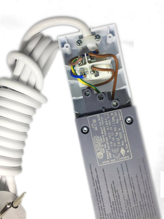 6er Steckdosenleiste mit Kindersicherung, 5M Wandbefestigung, Sicherheitssteckdose NEU – Steckdosenleiste mit Kindersicherung - WEIM24