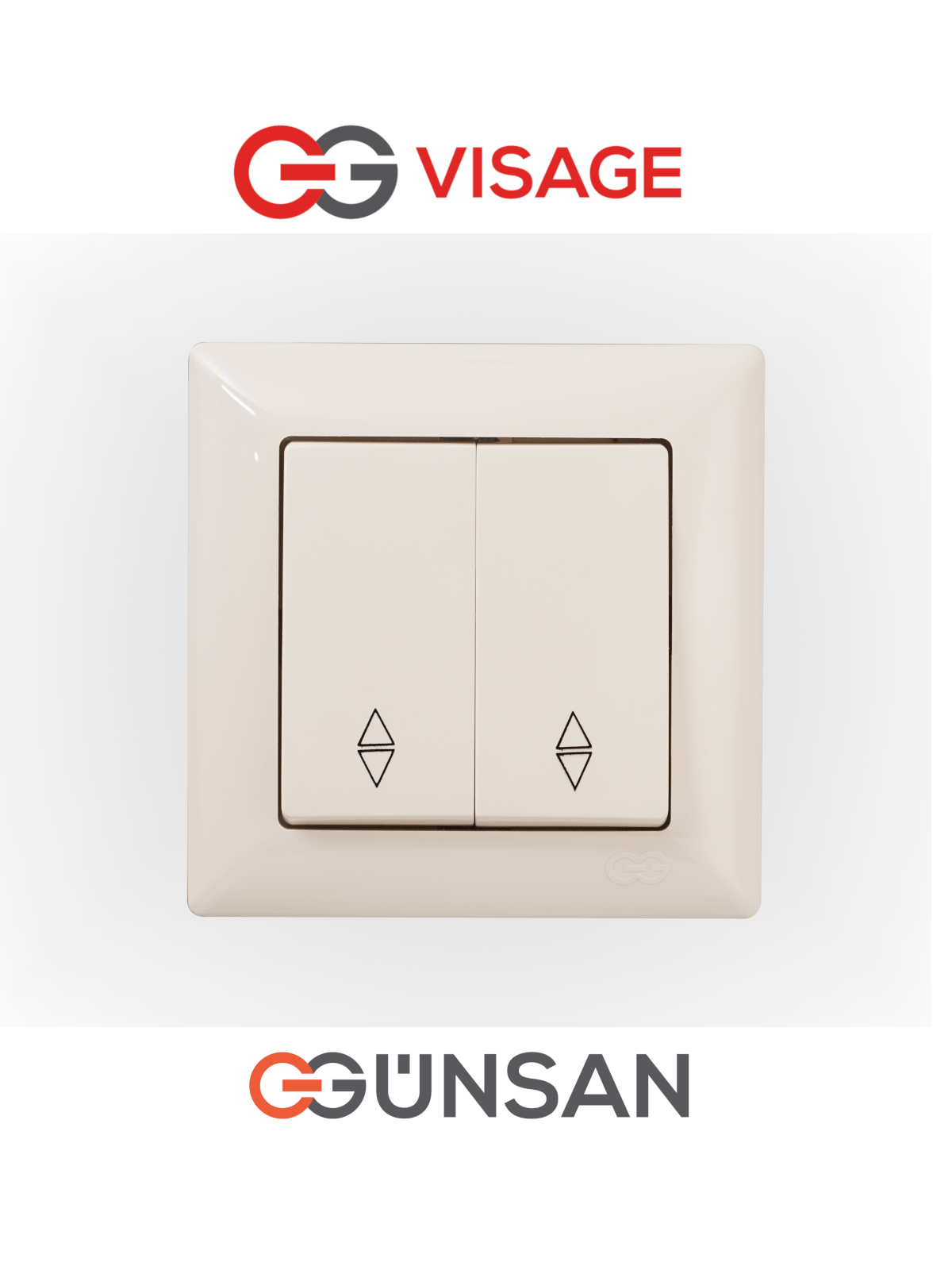 VISAGE Schuko Steckdose Dimmer Creme Jalousie Schalter Taster Rahmen Visage Unterputz - WEIM24