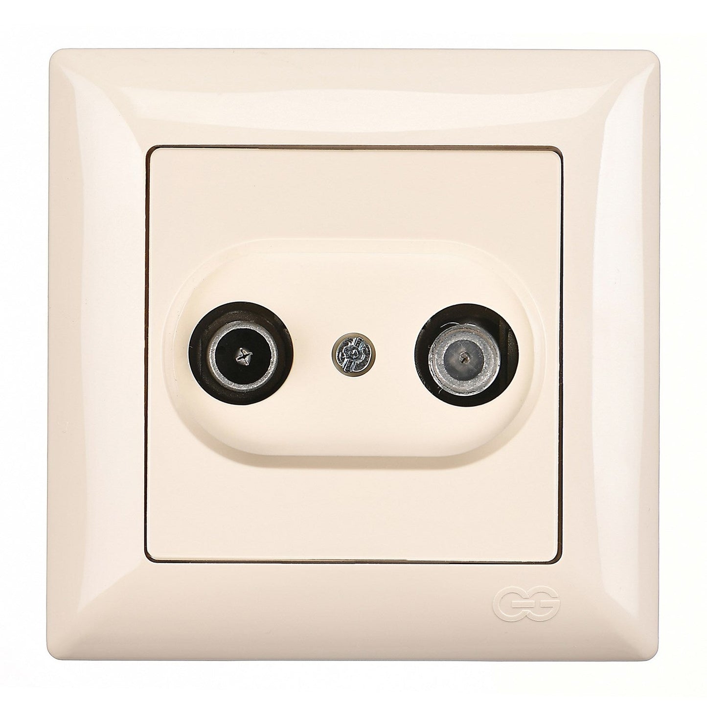 VISAGE Schuko Steckdose Dimmer Creme Jalousie Schalter Taster Rahmen Visage Unterputz - WEIM24