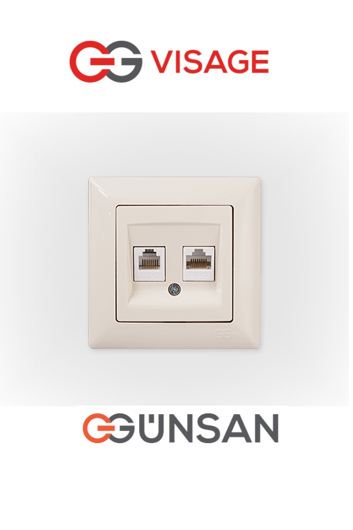 Schuko Steckdose Dimmer Unterputz Jalousie Schalter Taster TV Visage Cremeweiß - WEIM24