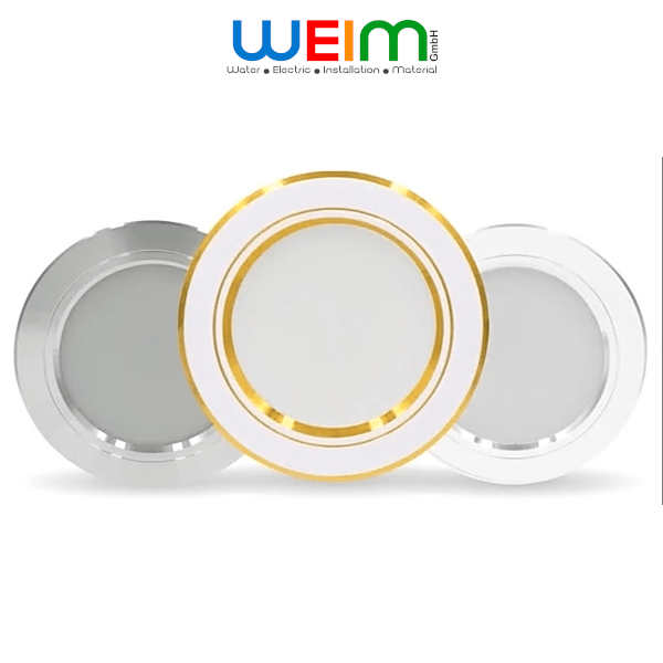 3W 5W 9W LED Einbauleuchten ultraflach IP44 Naturweiß Deckenspots Strahler Panel
