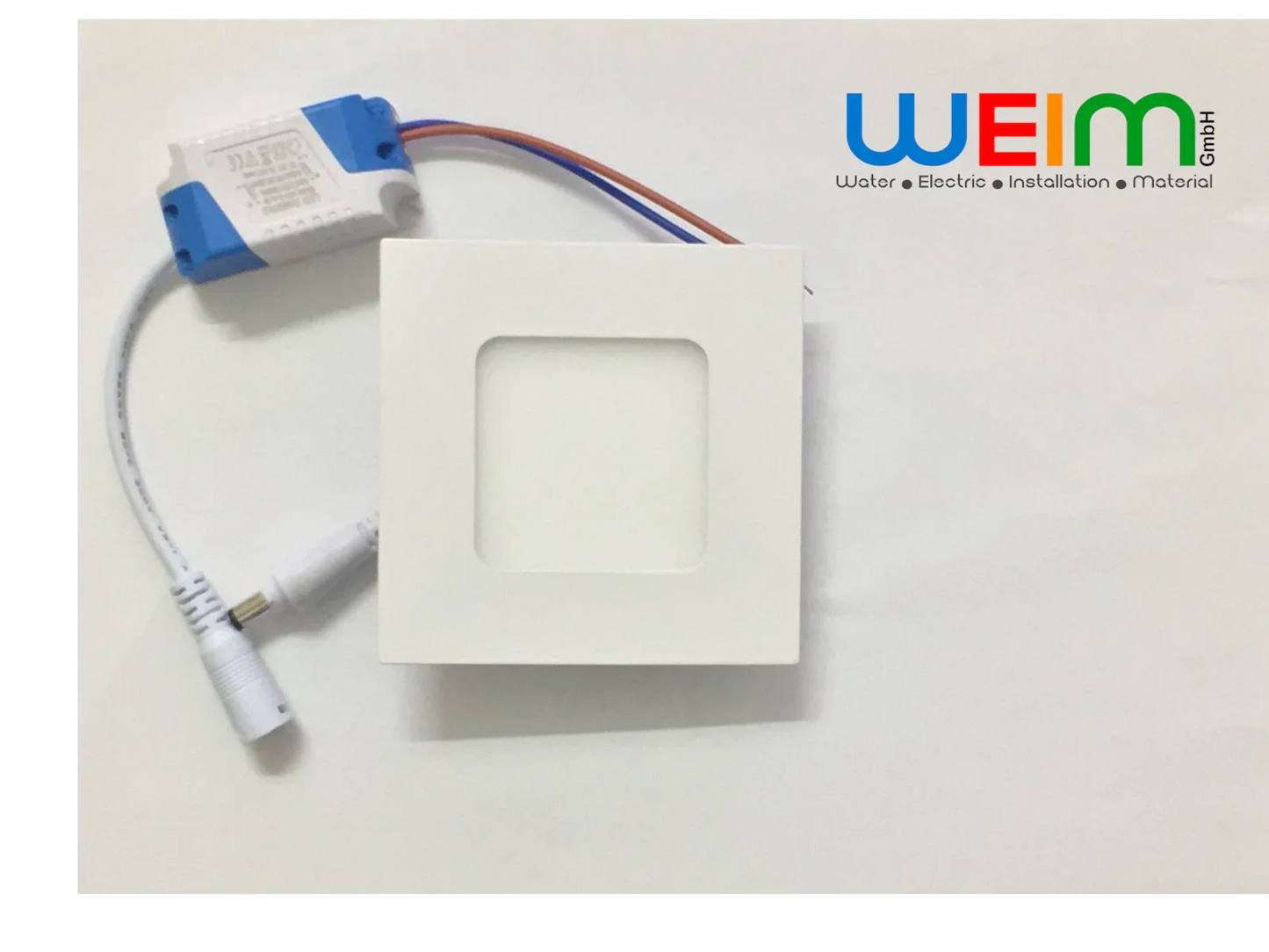 LED Panel Einbaustrahler Rund Eckig 3 Watt Naturweiß Warmweiß Dimmbarkeit - WEIM24