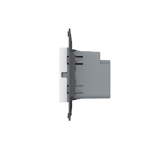 Einfacher NOTCH-Wechsel-/Kreuzschalter mit grauer Glasblende