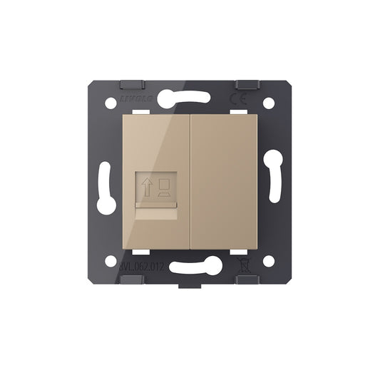 Livolo einfaches LAN-Modul CAT6A in gold