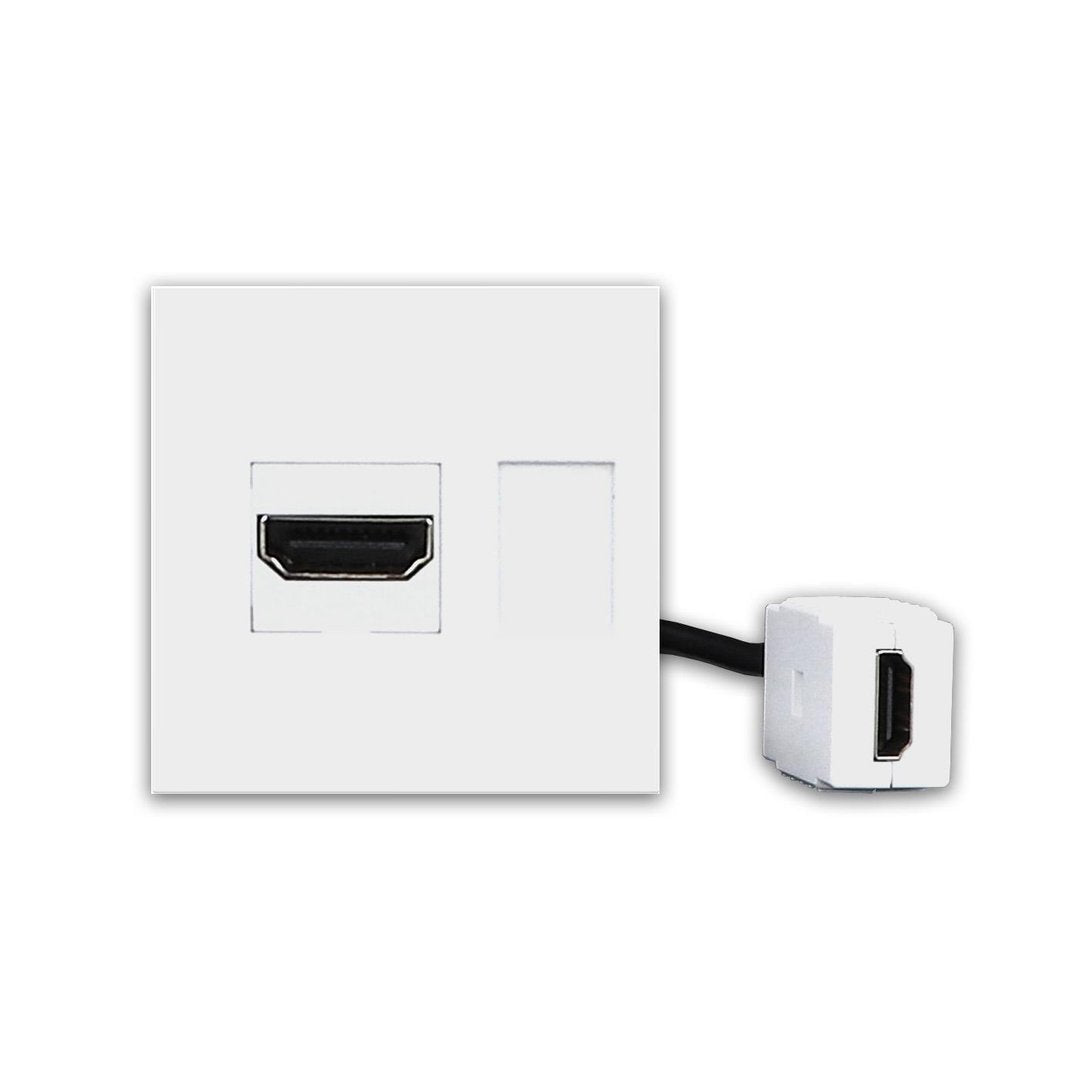 LIVOLO Einbau HDMI Kupplung mit flexiblen Kabel Unterputzmontage