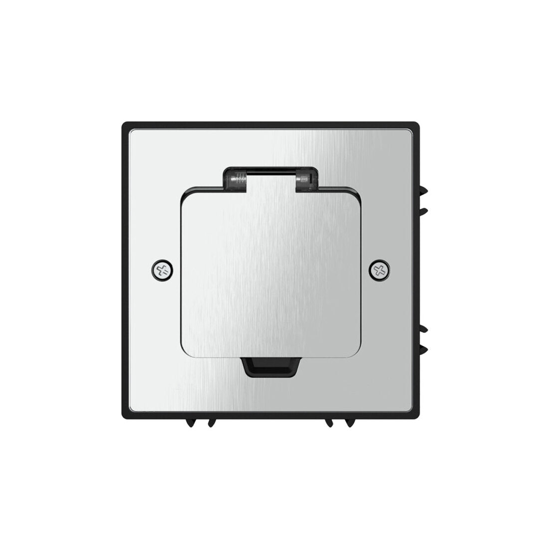 Bodensteckdose mit Unterputzdose + Steckdosen-Modul – IP44, erweiterbar für Mehrfachinstallation - Livolo-Deutschland