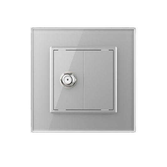 Livolo einfaches, graues SAT-Modul mit Glasrahmen