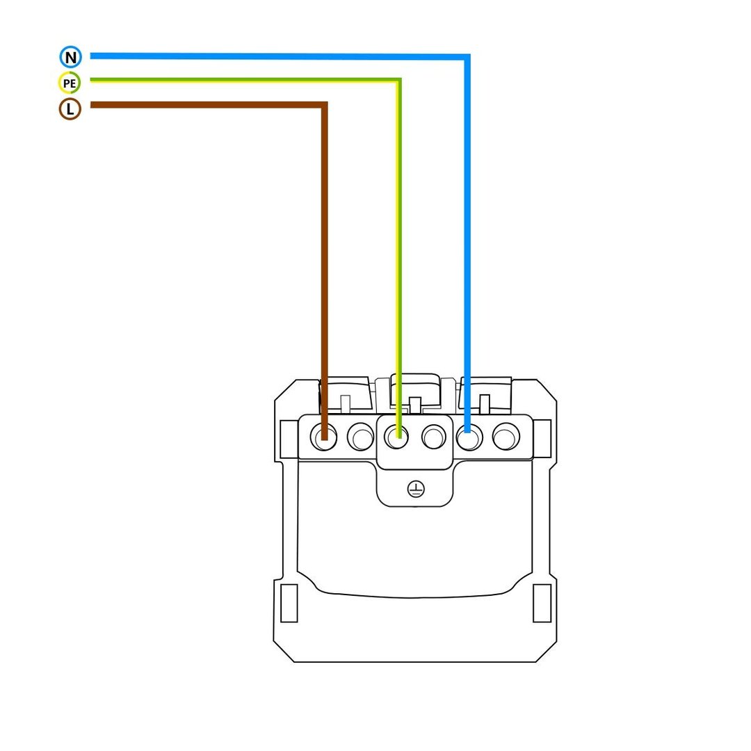 Livolo weißes Steckdosen-Modul VDE für Klemminstallation