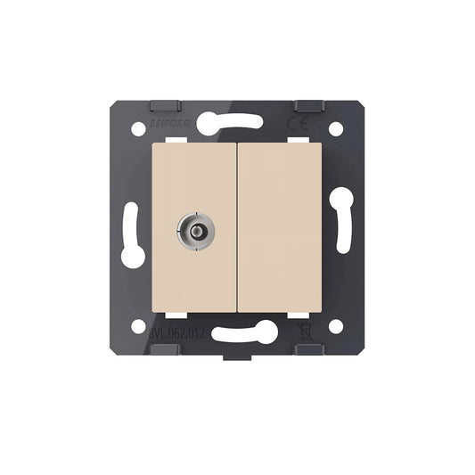 Livolo TV-Modul als End-Dose in Gold