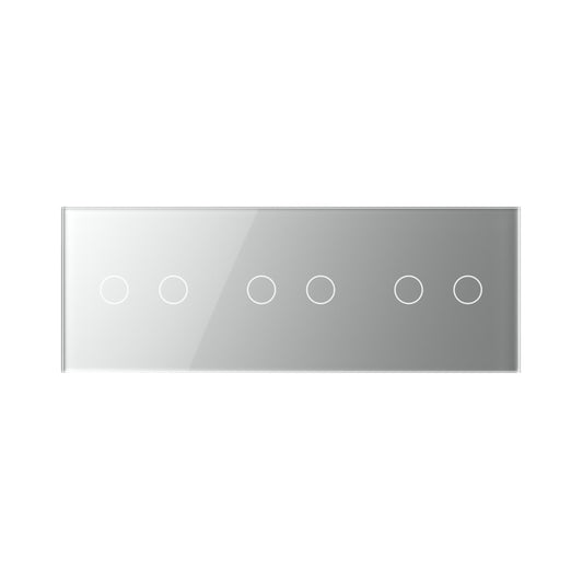 Livolo 3 Touch Rollladenschalter mit Glasblende in Grau