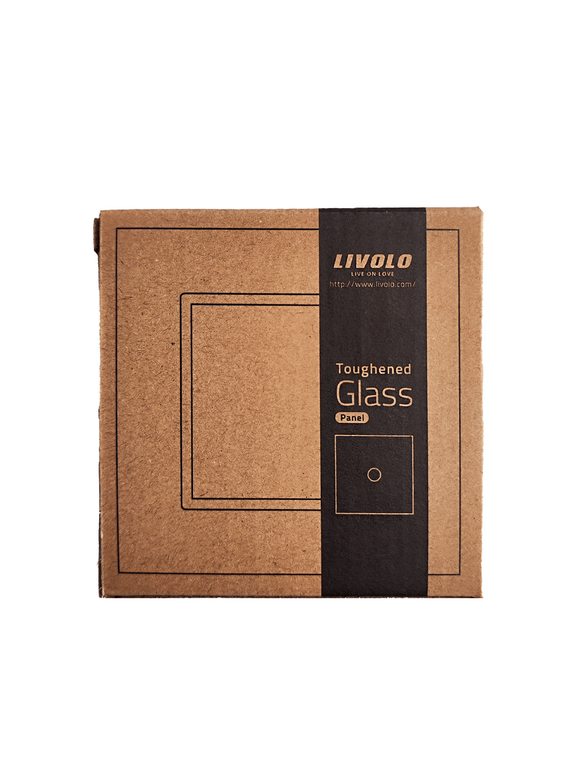 LIVOLO Glasrahmen für Steckdosen und Touch Schalter in Schwarz