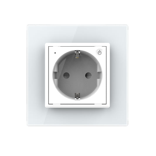 LIVOLO Modul EC Steckdose mit Glasrahmen in Weiß