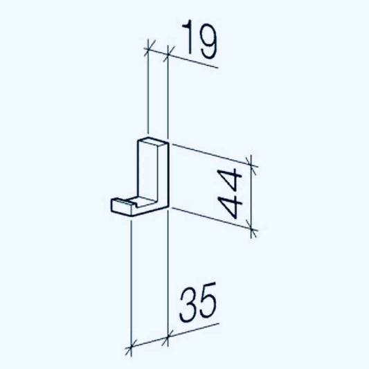 Dornbracht "Mem" Haken (platin)