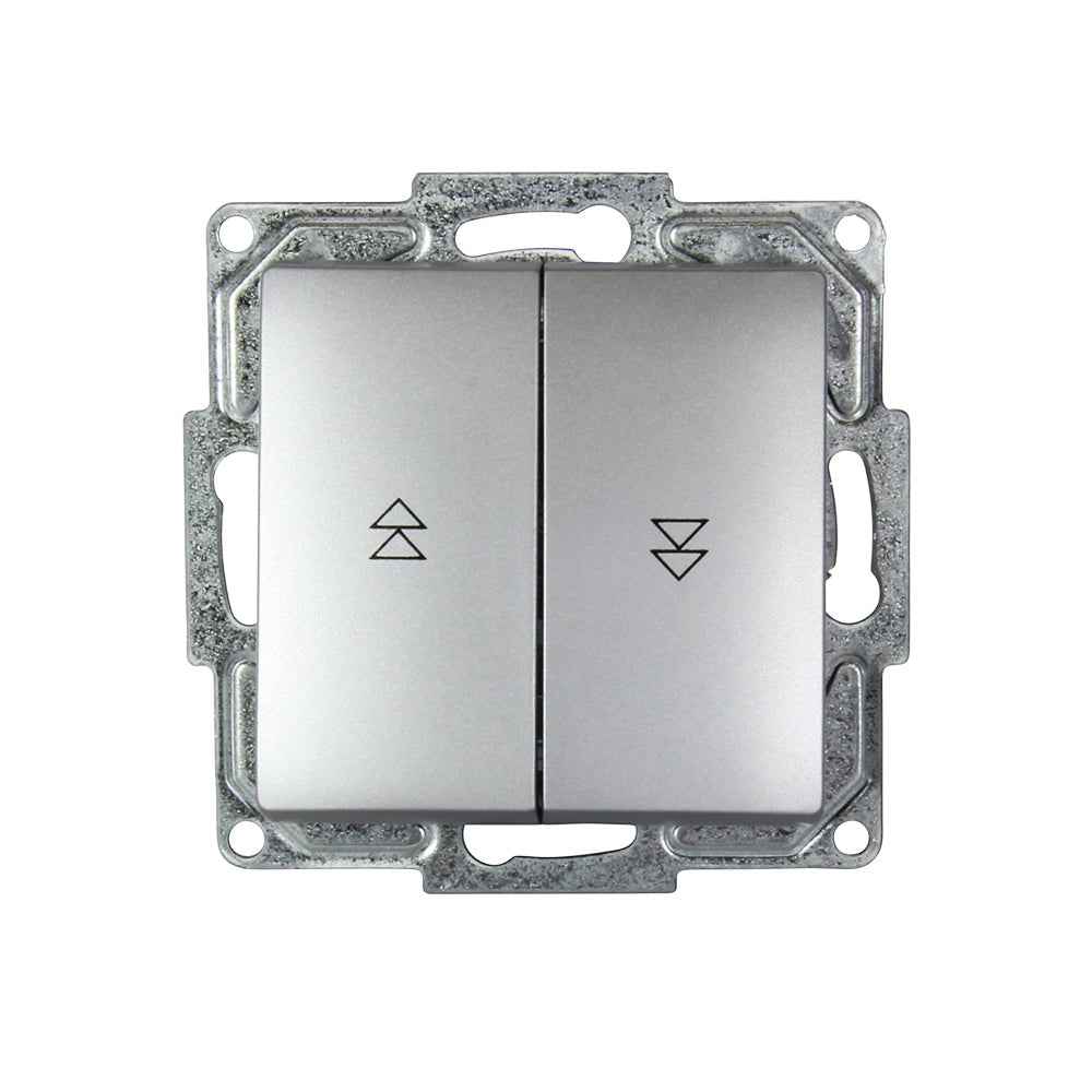 VISAGE Silber UP Schalterprogramme, Steckklemmen-System Schuko Steckdosen, Schalter, usie, Dimmer