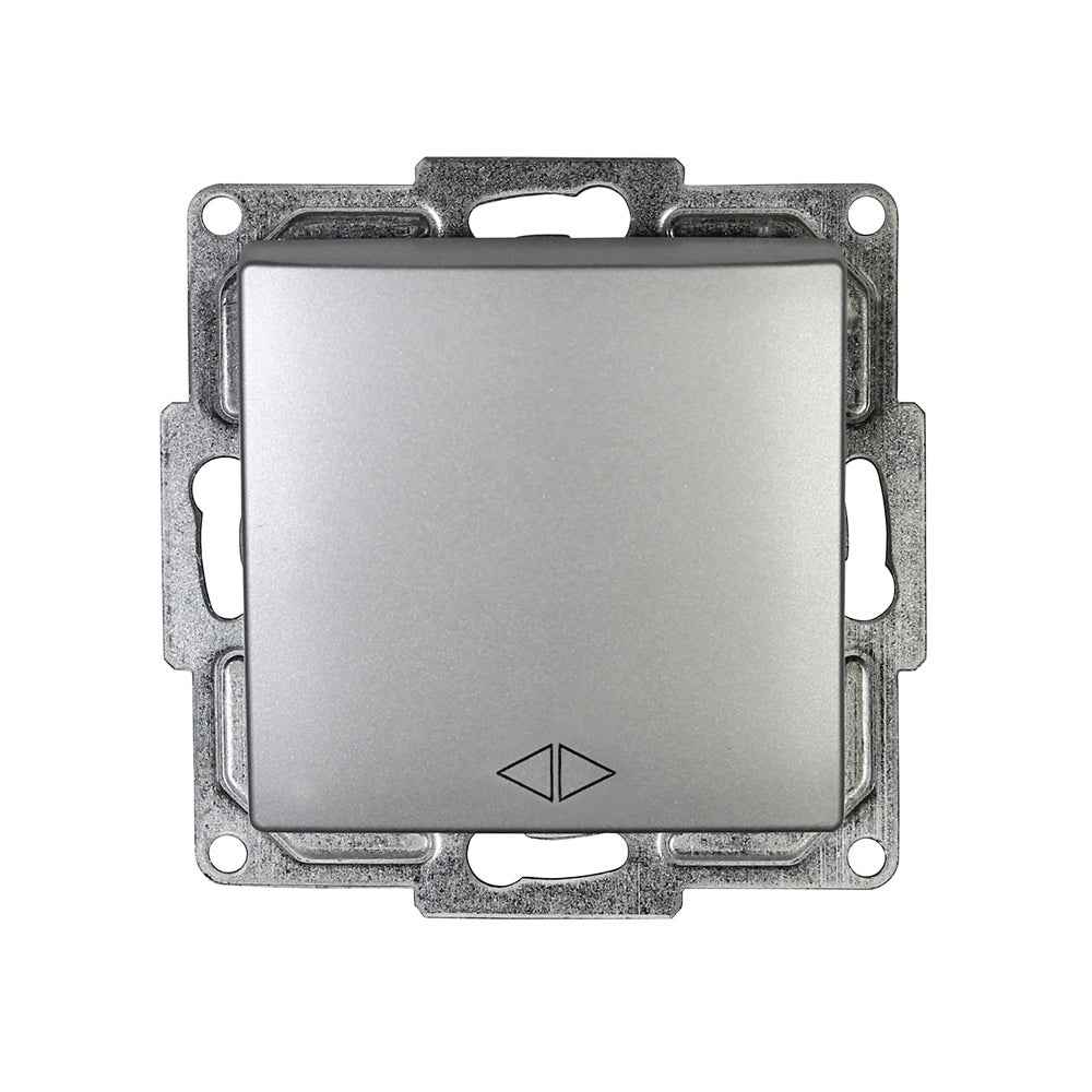 VISAGE Silber UP Schalterprogramme, Steckklemmen-System Schuko Steckdosen, Schalter, usie, Dimmer