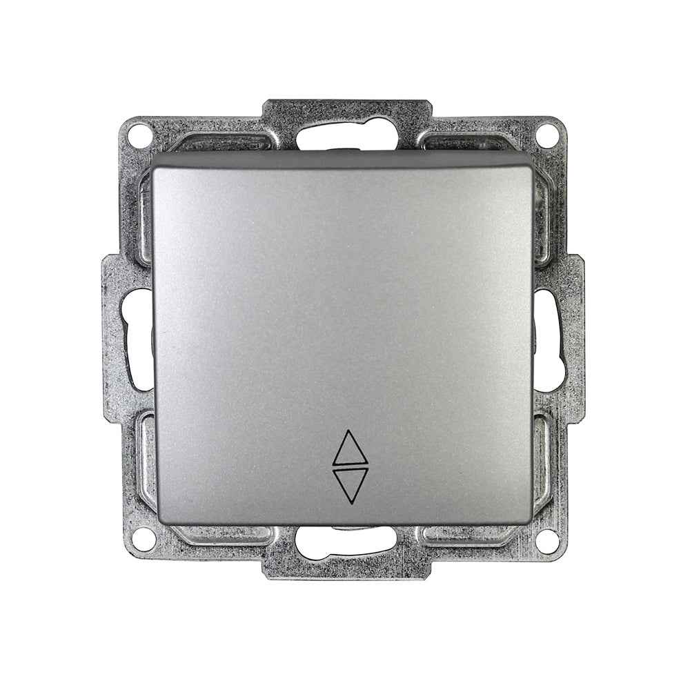 VISAGE Silber UP Schalterprogramme, Steckklemmen-System Schuko Steckdosen, Schalter, usie, Dimmer
