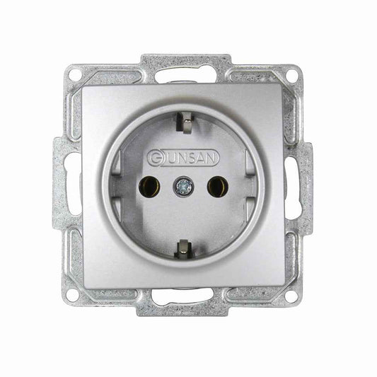 VISAGE Silber UP Schalterprogramme, Steckklemmen-System Schuko Steckdosen, Schalter, usie, Dimmer