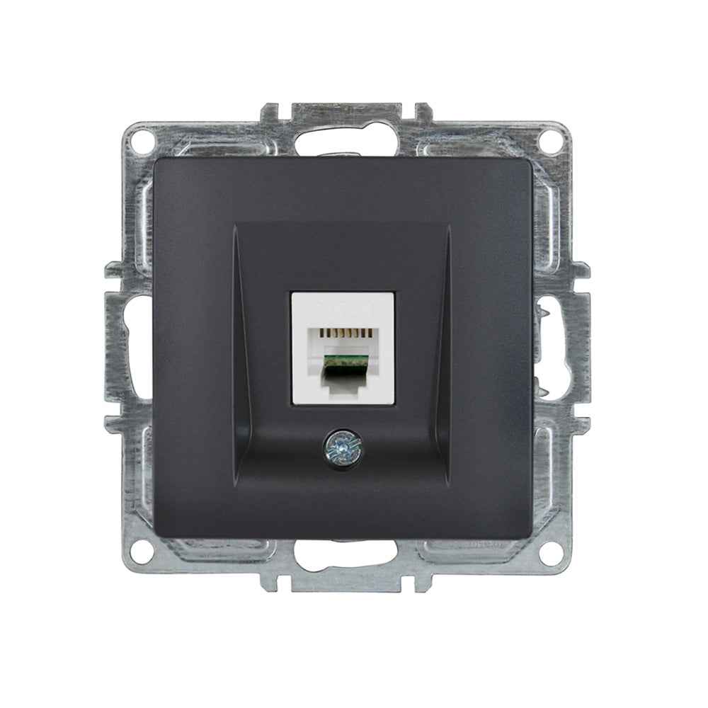 VISAGE Anthrazit-Grau UP Schalterprogramme, Steckklemmen-System Schuko Steckdosen, Schalter, usie, Dimmer