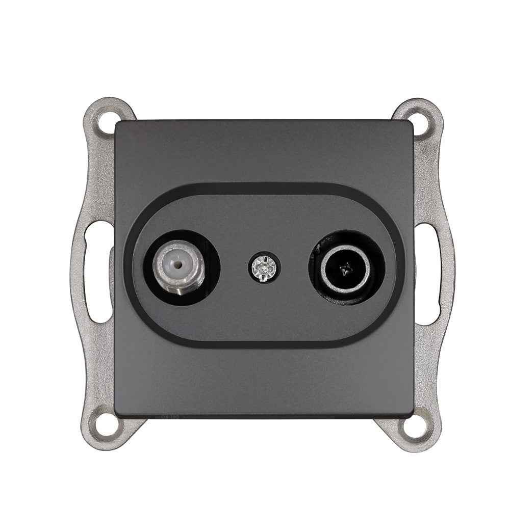 VISAGE Anthrazit-Grau UP Schalterprogramme, Steckklemmen-System Schuko Steckdosen, Schalter, usie, Dimmer
