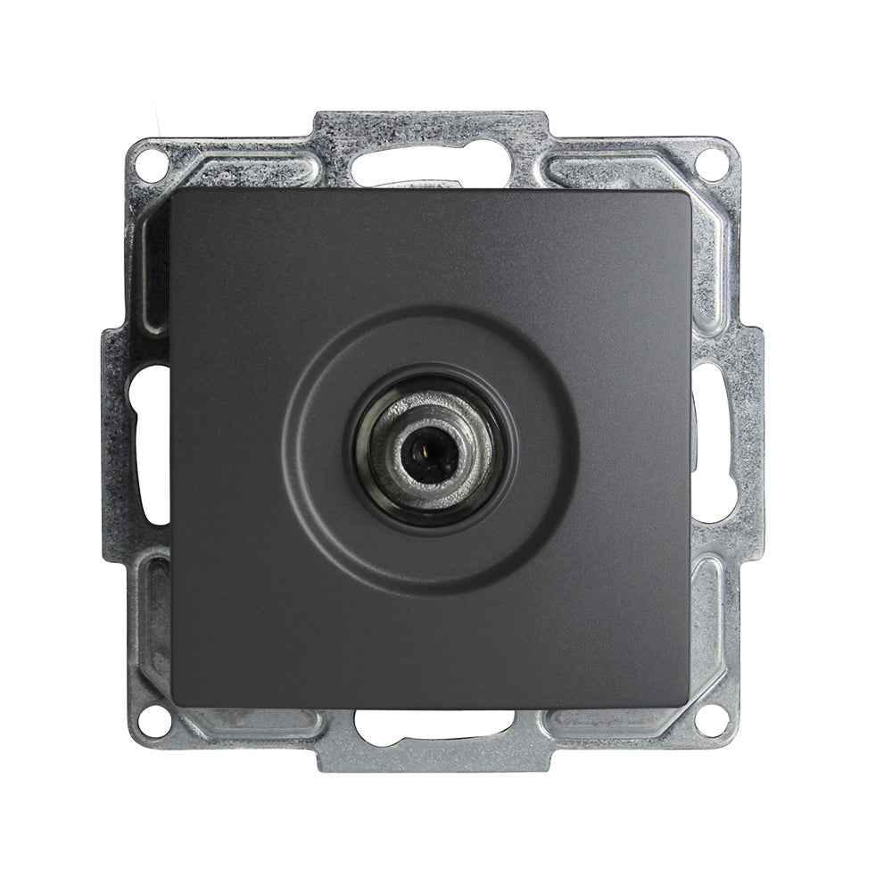 VISAGE Anthrazit-Grau UP Schalterprogramme, Steckklemmen-System Schuko Steckdosen, Schalter, usie, Dimmer