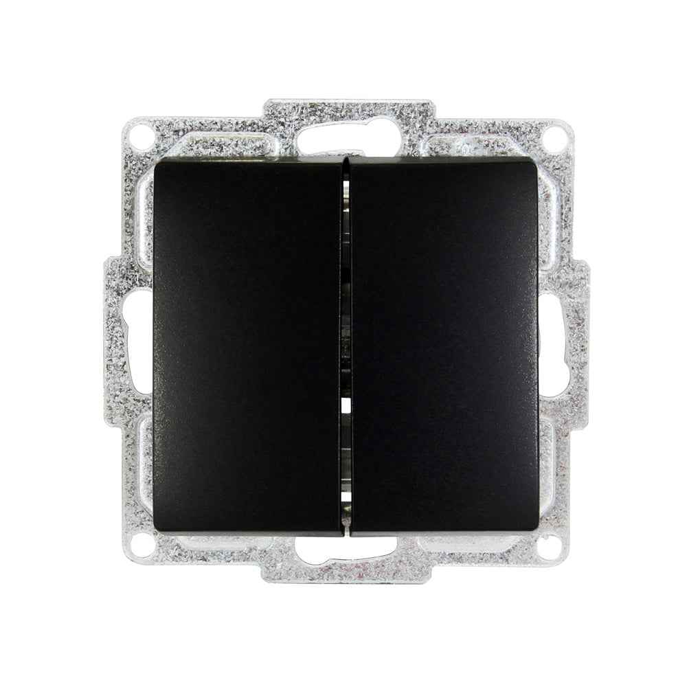 VISAGE Schwarz UP Schalterprogramme, Schuko Steckdosen, Schalter, Taster, Jalousie, Dimmer,