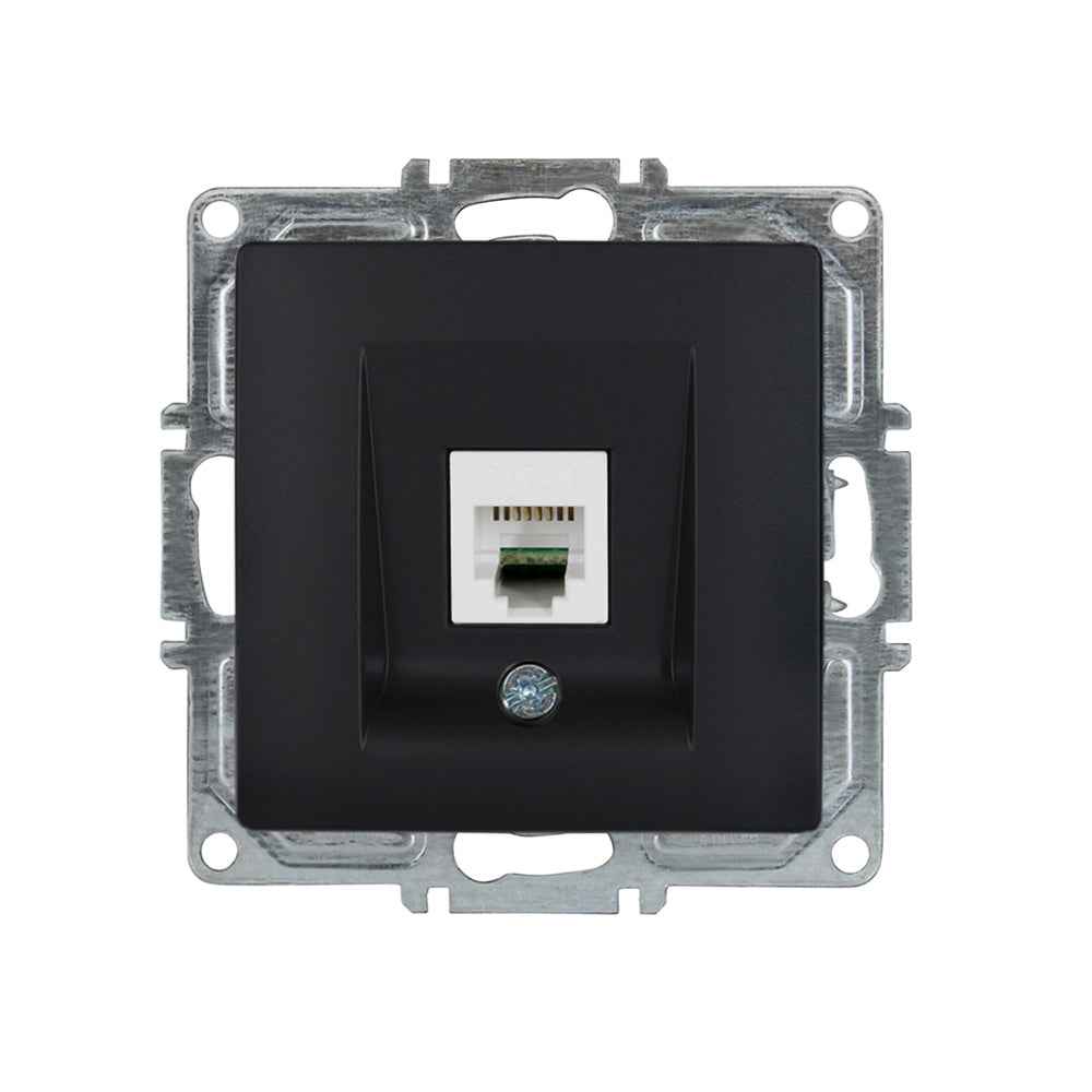 VISAGE Schwarz UP Schalterprogramme, Schuko Steckdosen, Schalter, Taster, Jalousie, Dimmer,