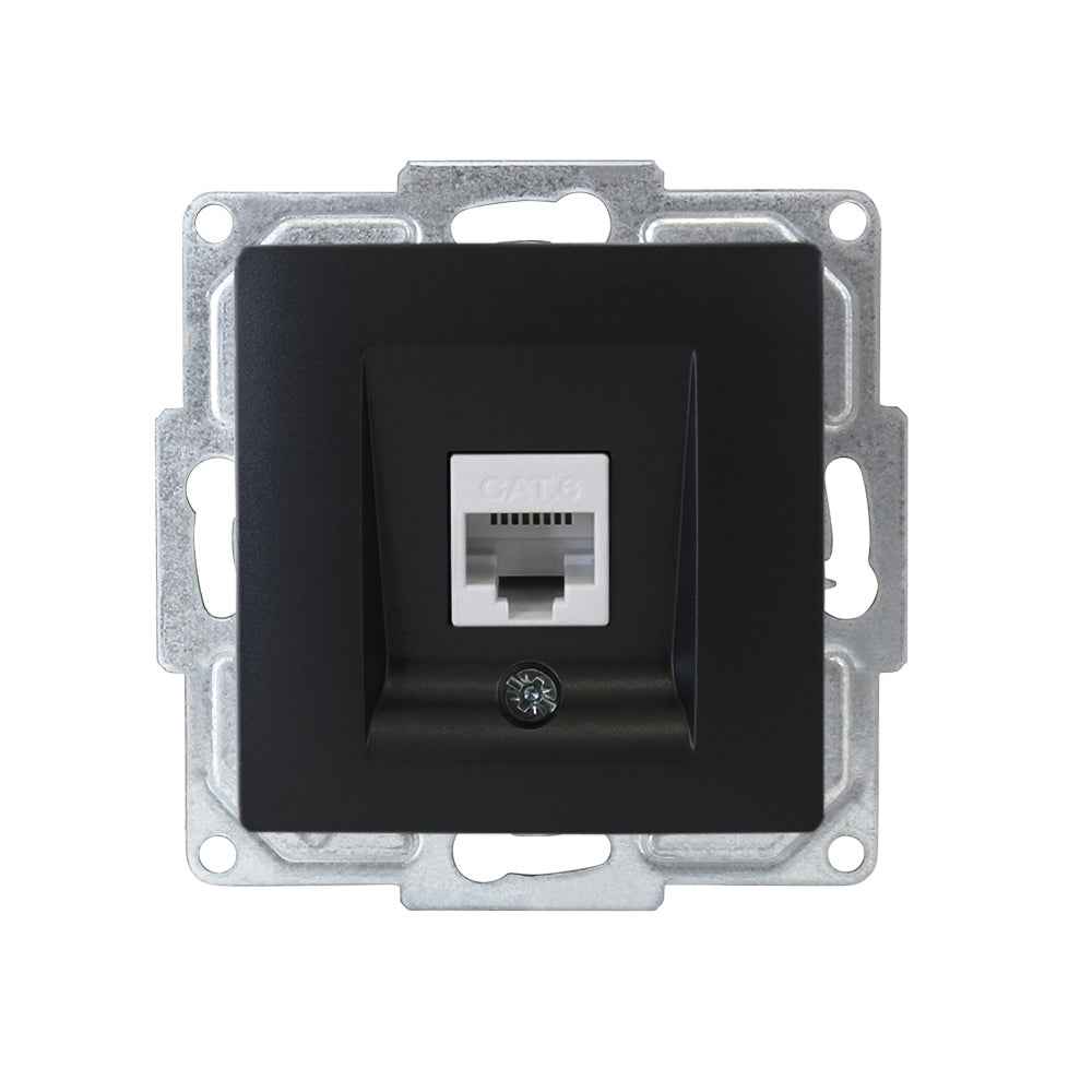 VISAGE Schwarz UP Schalterprogramme, Schuko Steckdosen, Schalter, Taster, Jalousie, Dimmer,