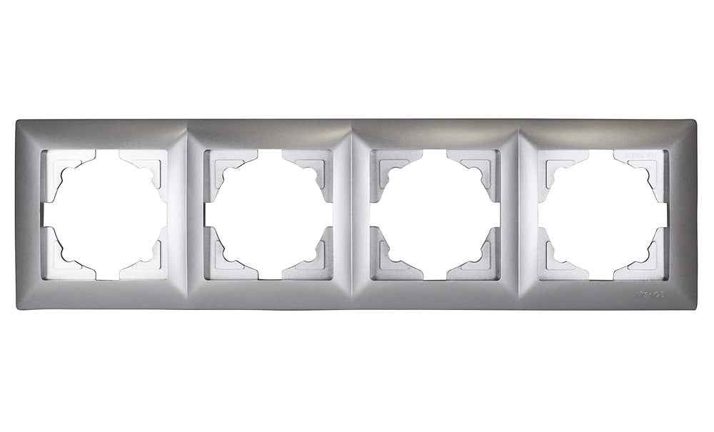 VISAGE Silber UP Schalterprogramme, Steckklemmen-System Schuko Steckdosen, Schalter, usie, Dimmer
