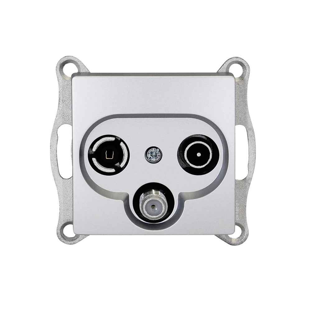 VISAGE Silber UP Schalterprogramme, Steckklemmen-System Schuko Steckdosen, Schalter, usie, Dimmer