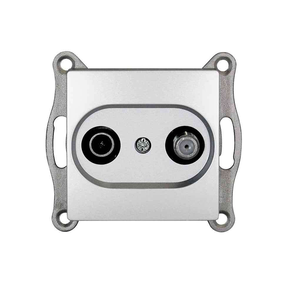 VISAGE Silber UP Schalterprogramme, Steckklemmen-System Schuko Steckdosen, Schalter, usie, Dimmer