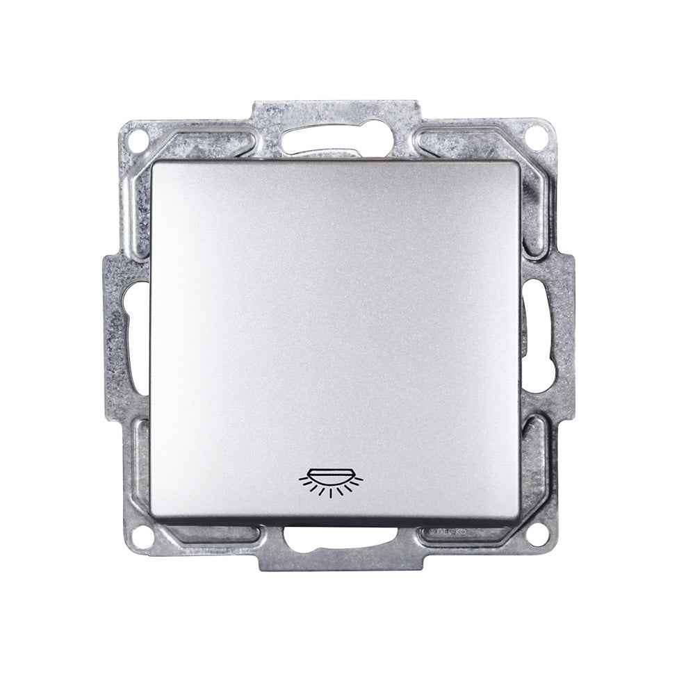 VISAGE Silber UP Schalterprogramme, Steckklemmen-System Schuko Steckdosen, Schalter, usie, Dimmer