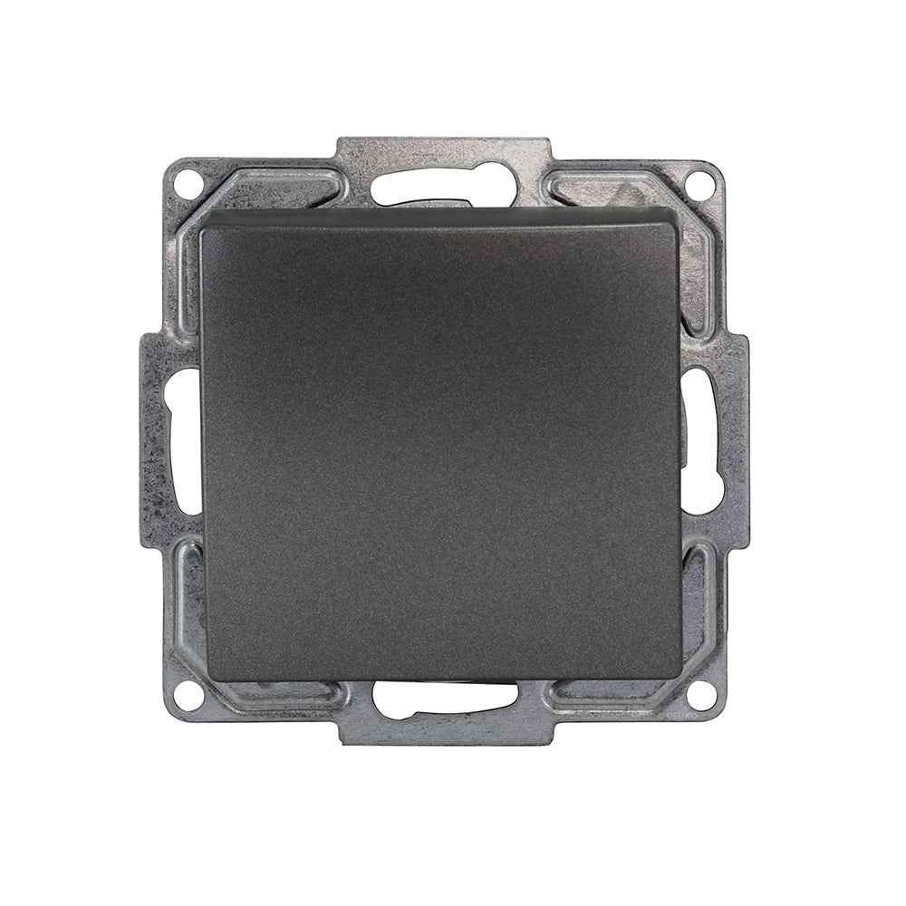 VISAGE Anthrazit-Grau UP Schalterprogramme, Steckklemmen-System Schuko Steckdosen, Schalter, usie, Dimmer