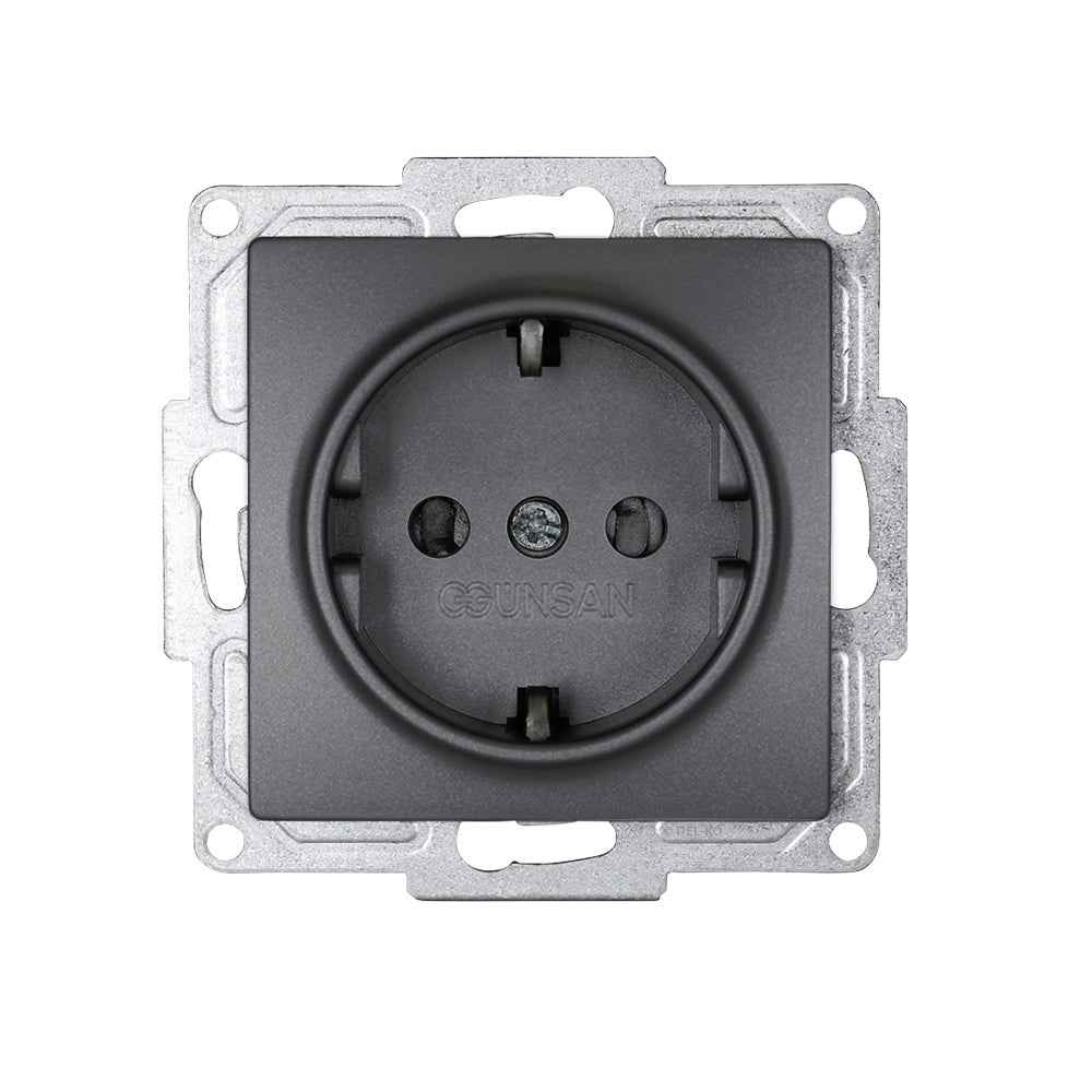 VISAGE Anthrazit-Grau UP Schalterprogramme, Steckklemmen-System Schuko Steckdosen, Schalter, usie, Dimmer