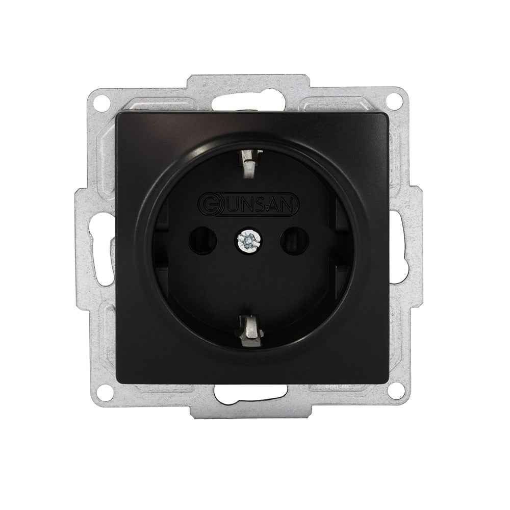 VISAGE Schwarz UP Schalterprogramme, Schuko Steckdosen, Schalter, Taster, Jalousie, Dimmer,
