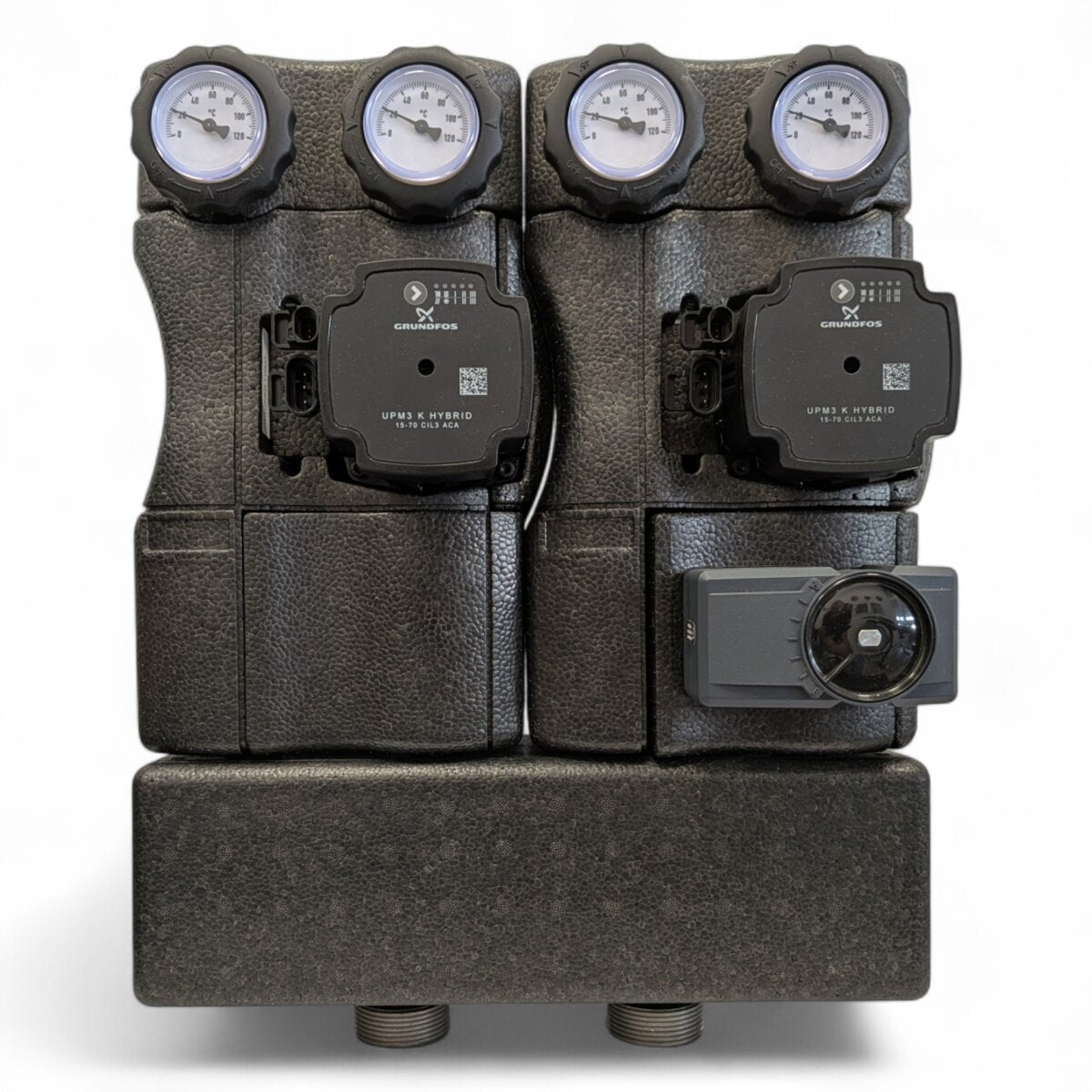 HEIZKRAFT Pumpengruppe Station90 doppelt mit Mischer 230V