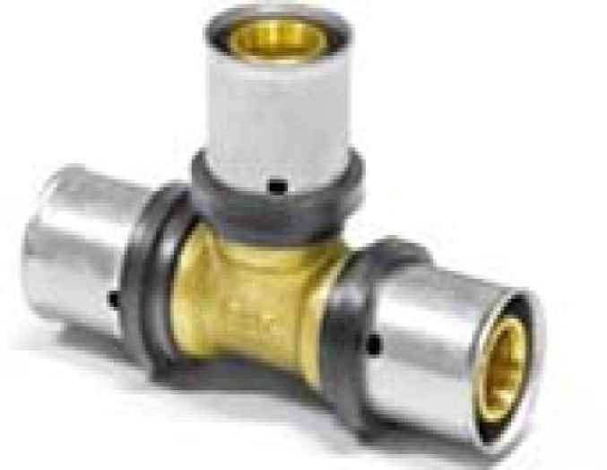 Fitting Pressfitting PIPETEC TH & U Kontur Aluverbund Bogen Kupplung T-Stück