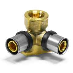 Fitting Pressfitting PIPETEC TH & U Kontur Aluverbund Bogen Kupplung T-Stück