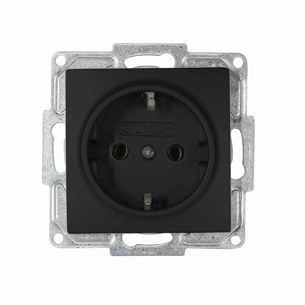 VISAGE Schwarz UP Schalterprogramme, Schuko Steckdosen, Schalter, Taster, Jalousie, Dimmer,